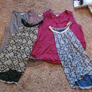5 Lucky Brand sleeveless tops Clearance sale tanks